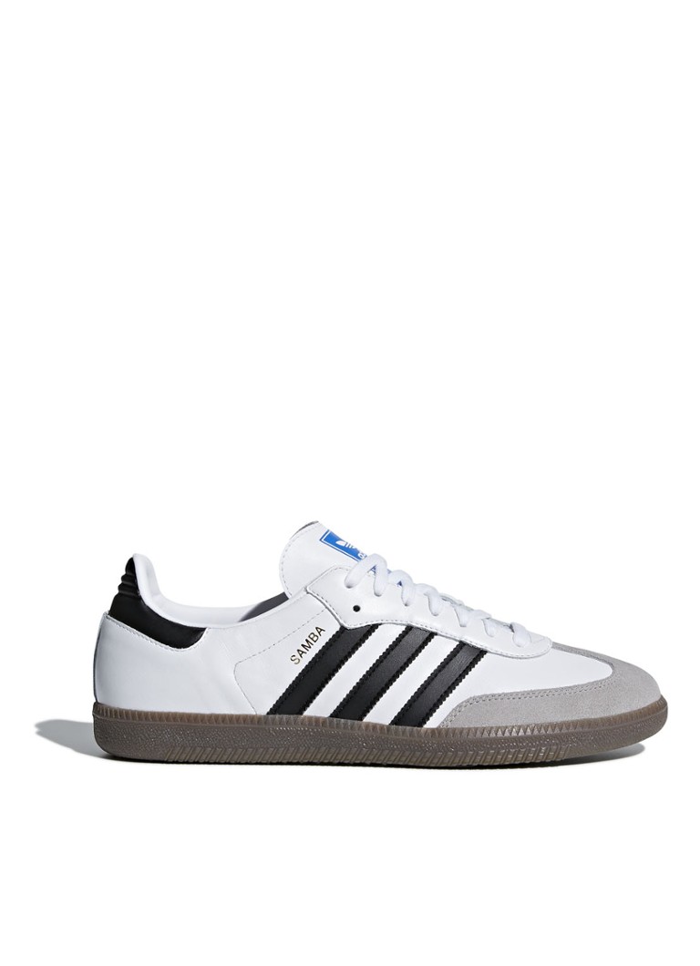 Kožené tenisky Adidas Samba OG so semišovými detailmi