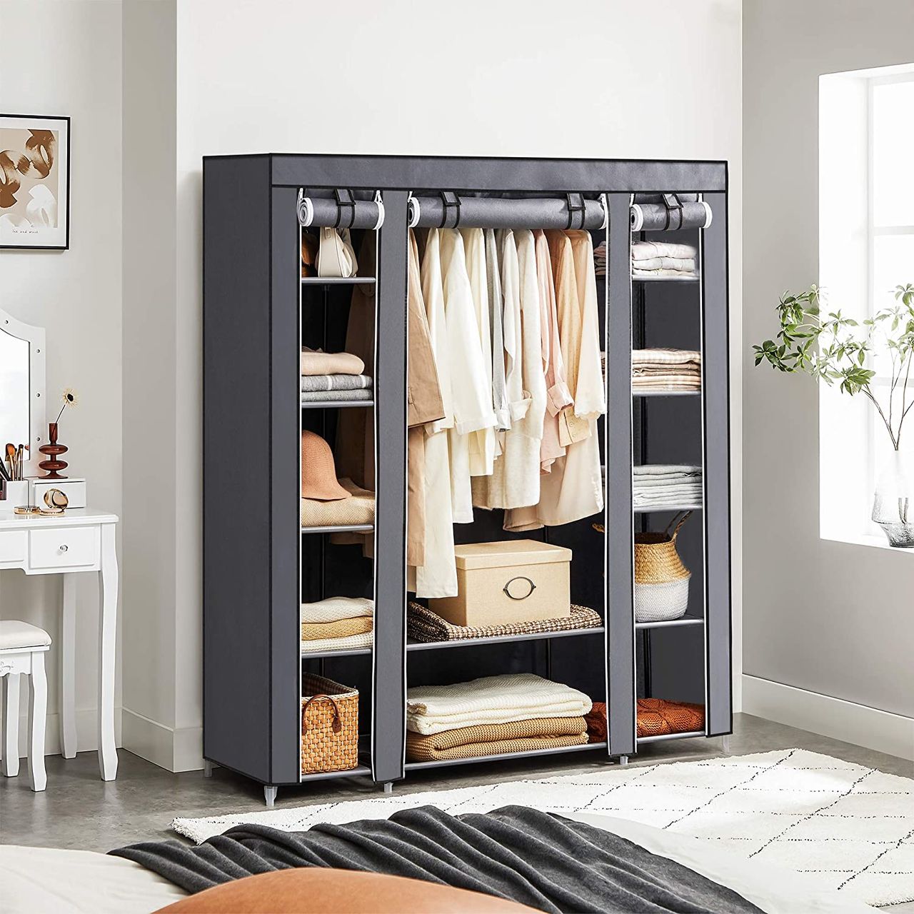 Songmics Kleiderschrank, 150 x 45 x 175 cm