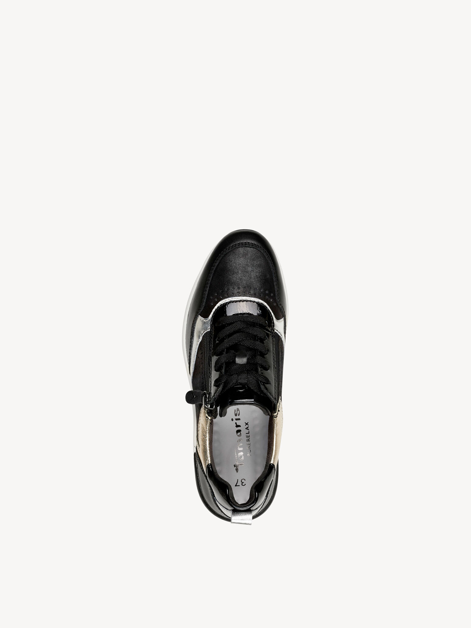 Basket en cuir - noir