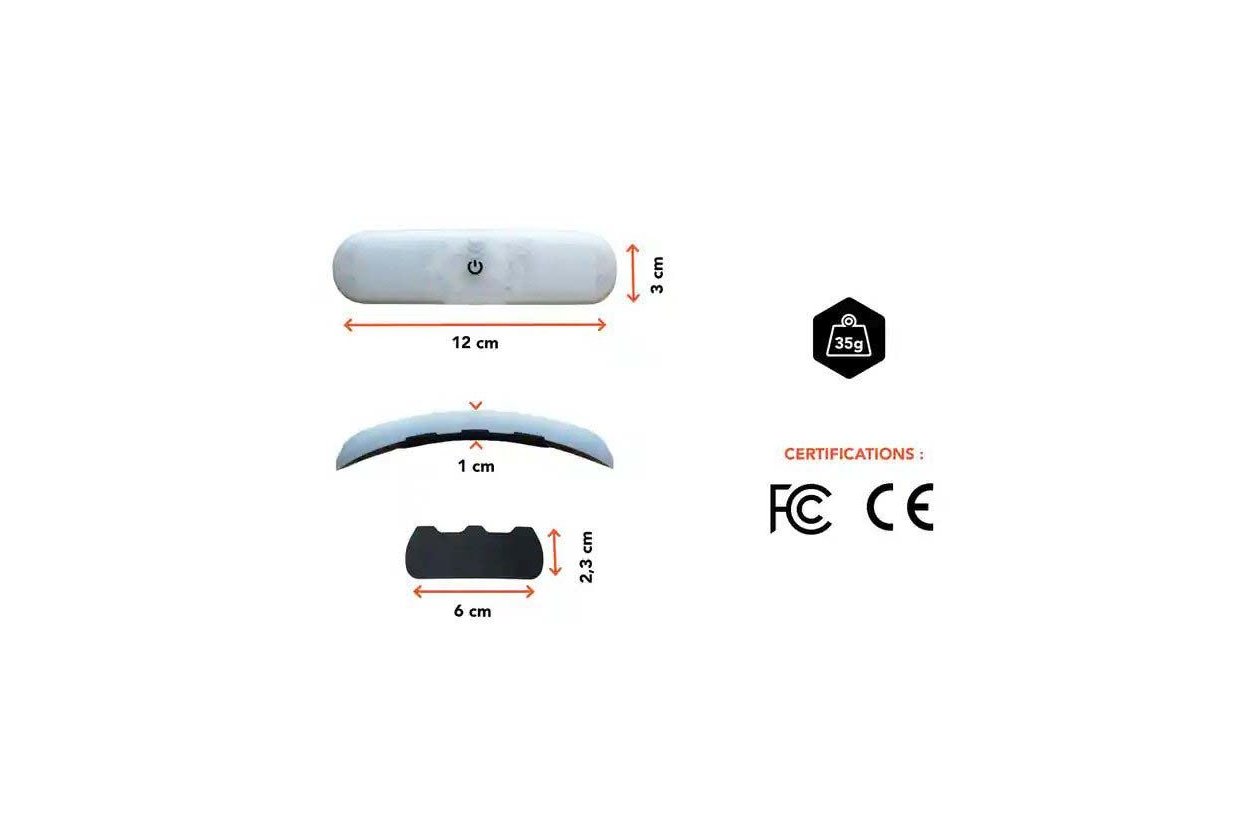 OVERADE Blinxi Light Helmlicht mit Blinkfunktion