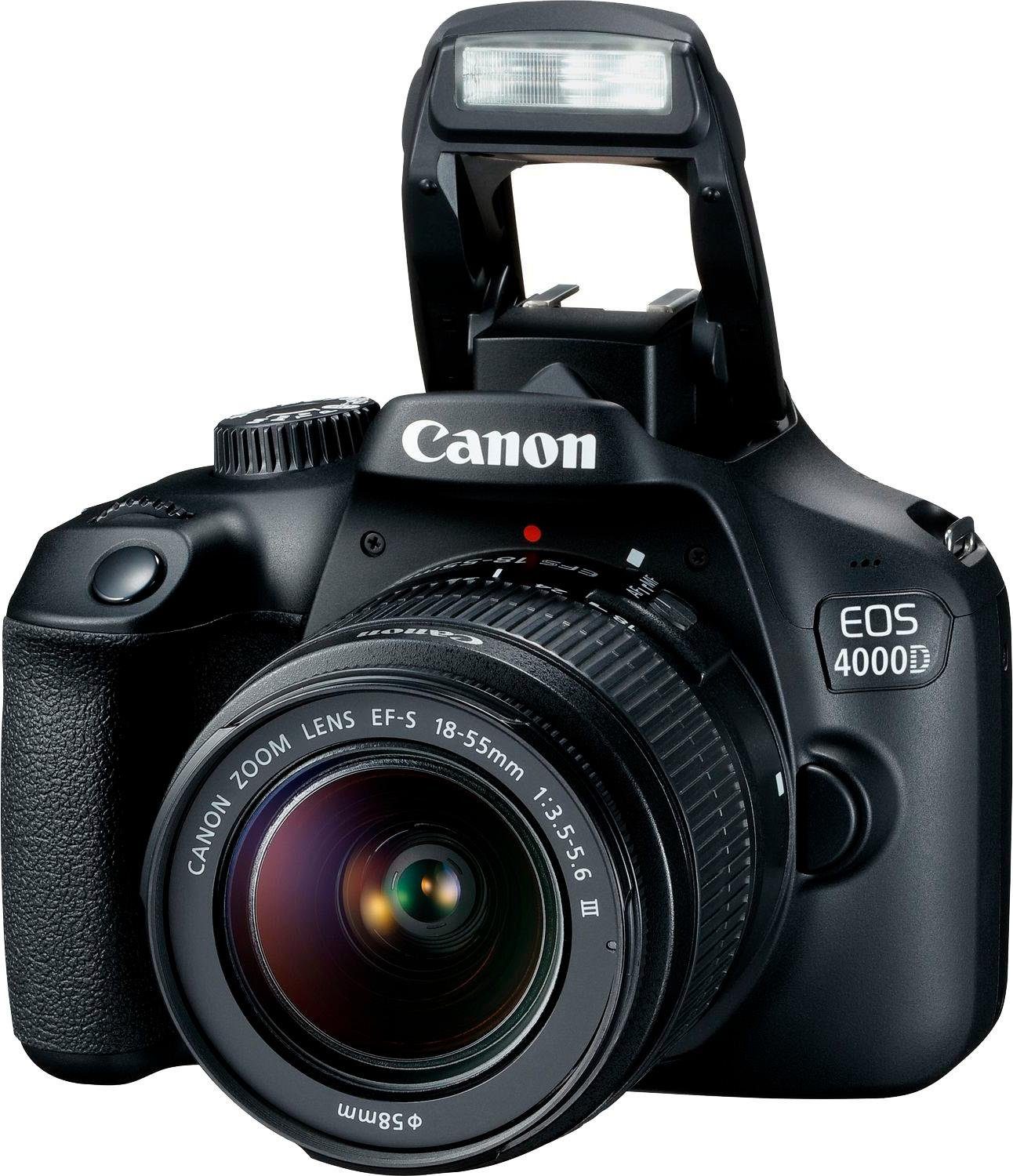 Canon EOS 4000D 18-55mm III Spiegelreflexkamera (EF-S 18-55mm f/3.5-5.6 III, 18 MP, WLAN (Wi-Fi)