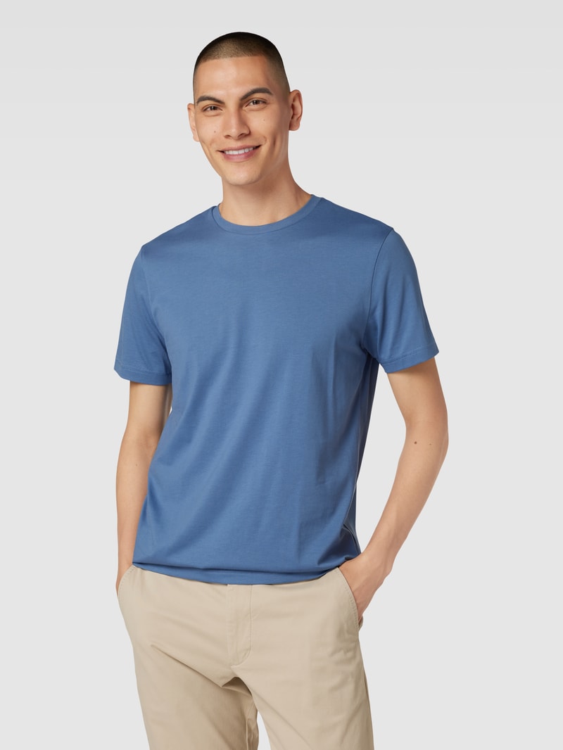 T-Shirt aus Baumwolle mit Rundhalsausschnitt in jeans