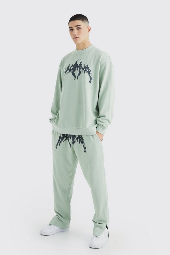 Oversize Sweatshirt-Trainingsanzug