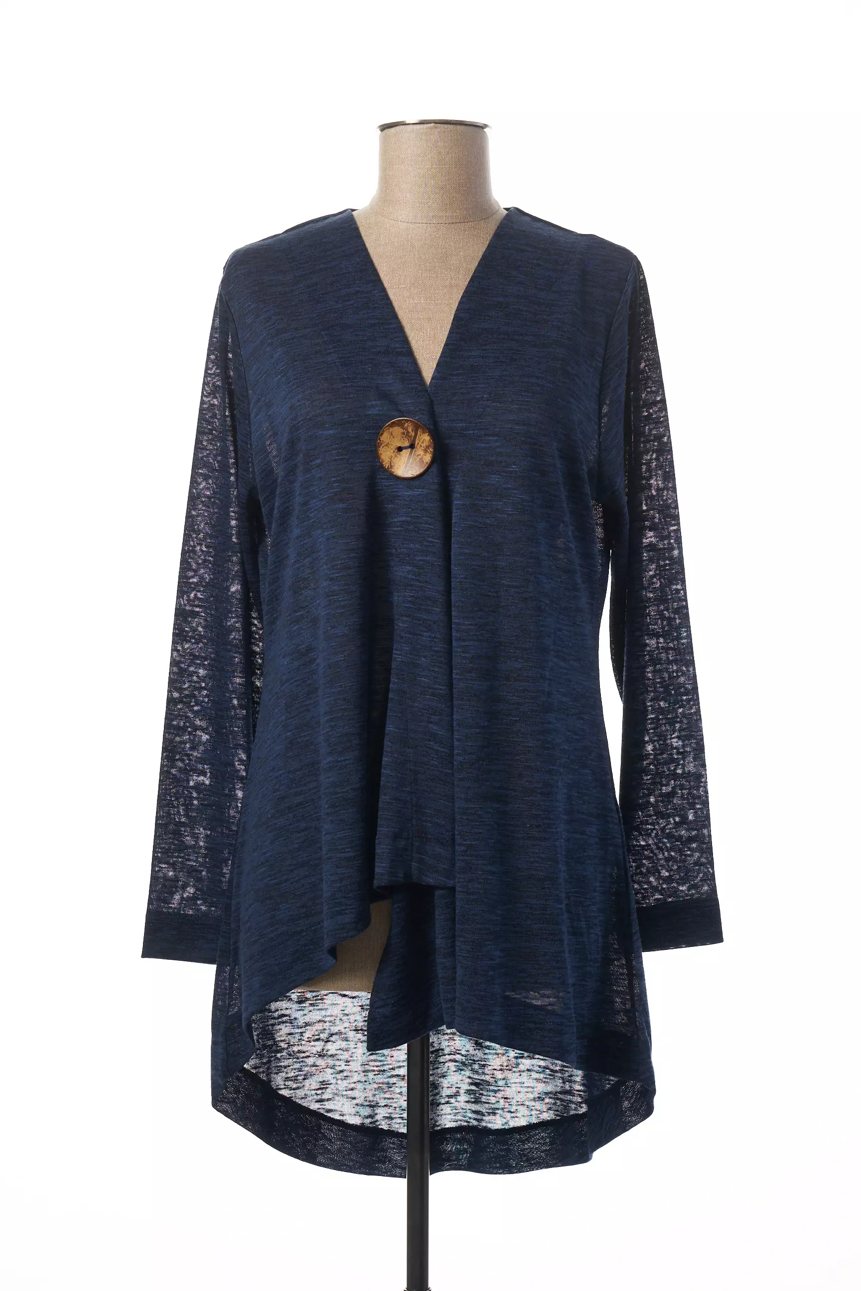 Marble Cardigans Femme couleur bleu