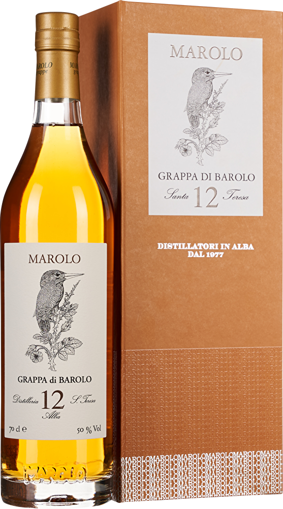 Marolo Grappa di Barolo 12 Anni 0,7 Liter im Geschenkkarton