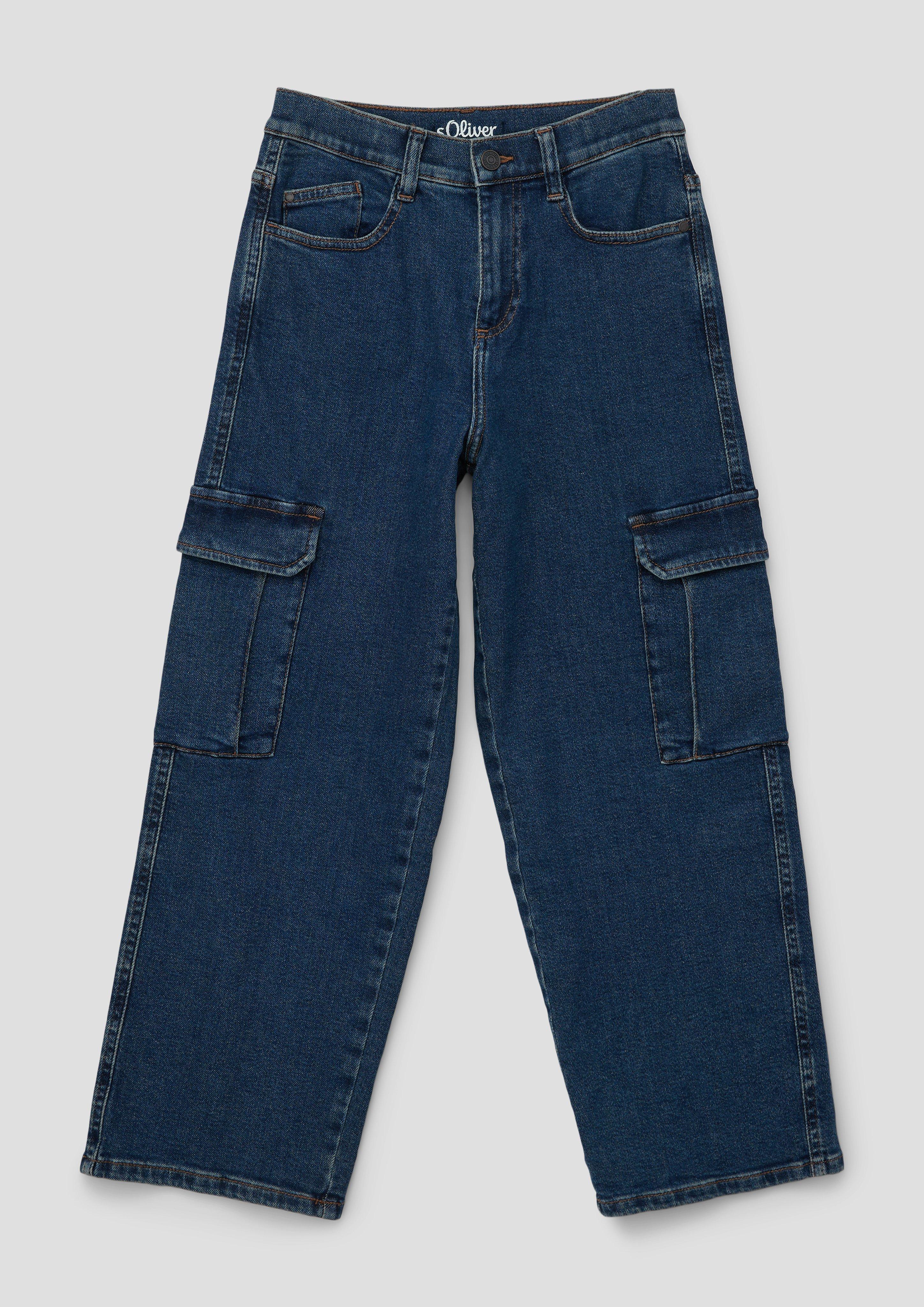 Jeans / Relaxed Fit / Mid Rise / Wide Leg / Cargotaschen  2134766-57Z2