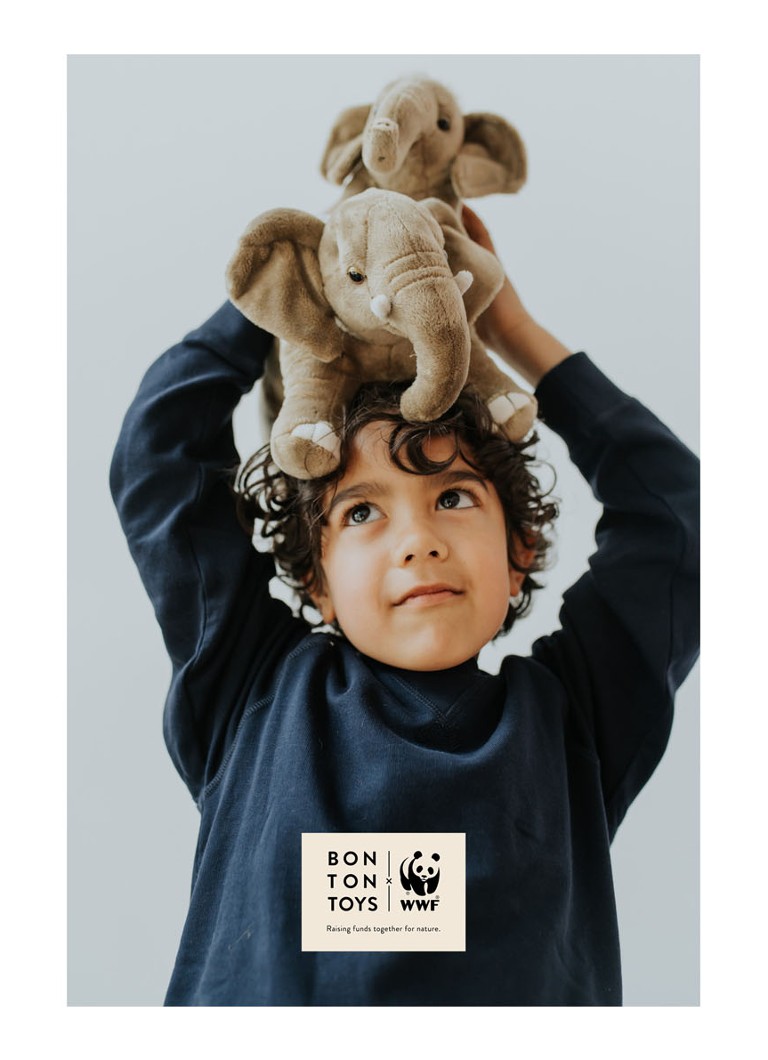 WWF Āfrikas ziloņa plīša rotaļlieta 18 cm