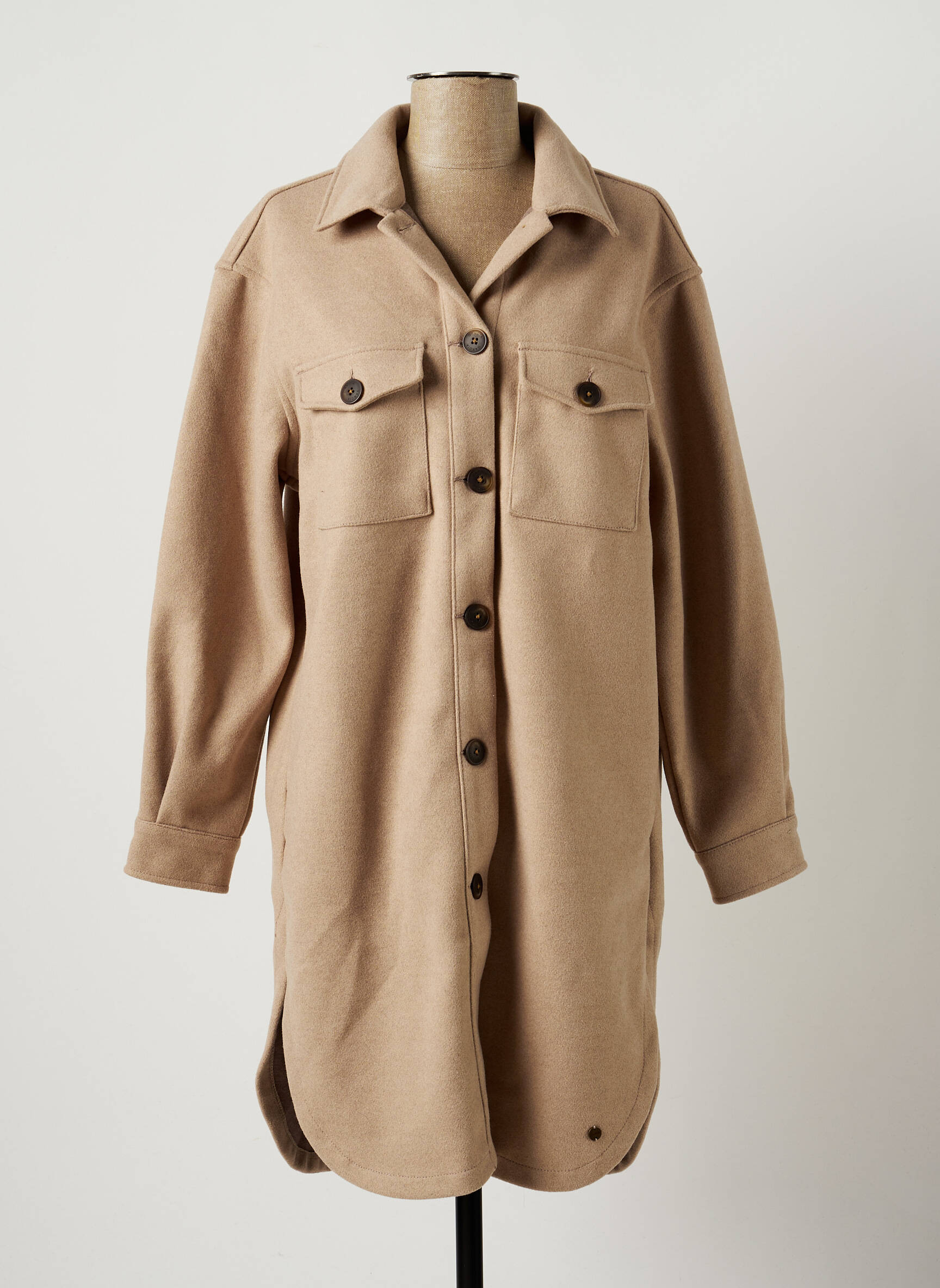 Garcia Manteaux Longs Femme couleur beige