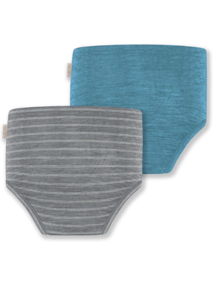 Normani Outdoor Sports 2er Pack Baby Merino Windelhose Tokoroa in Blau/Grau günstig kaufen