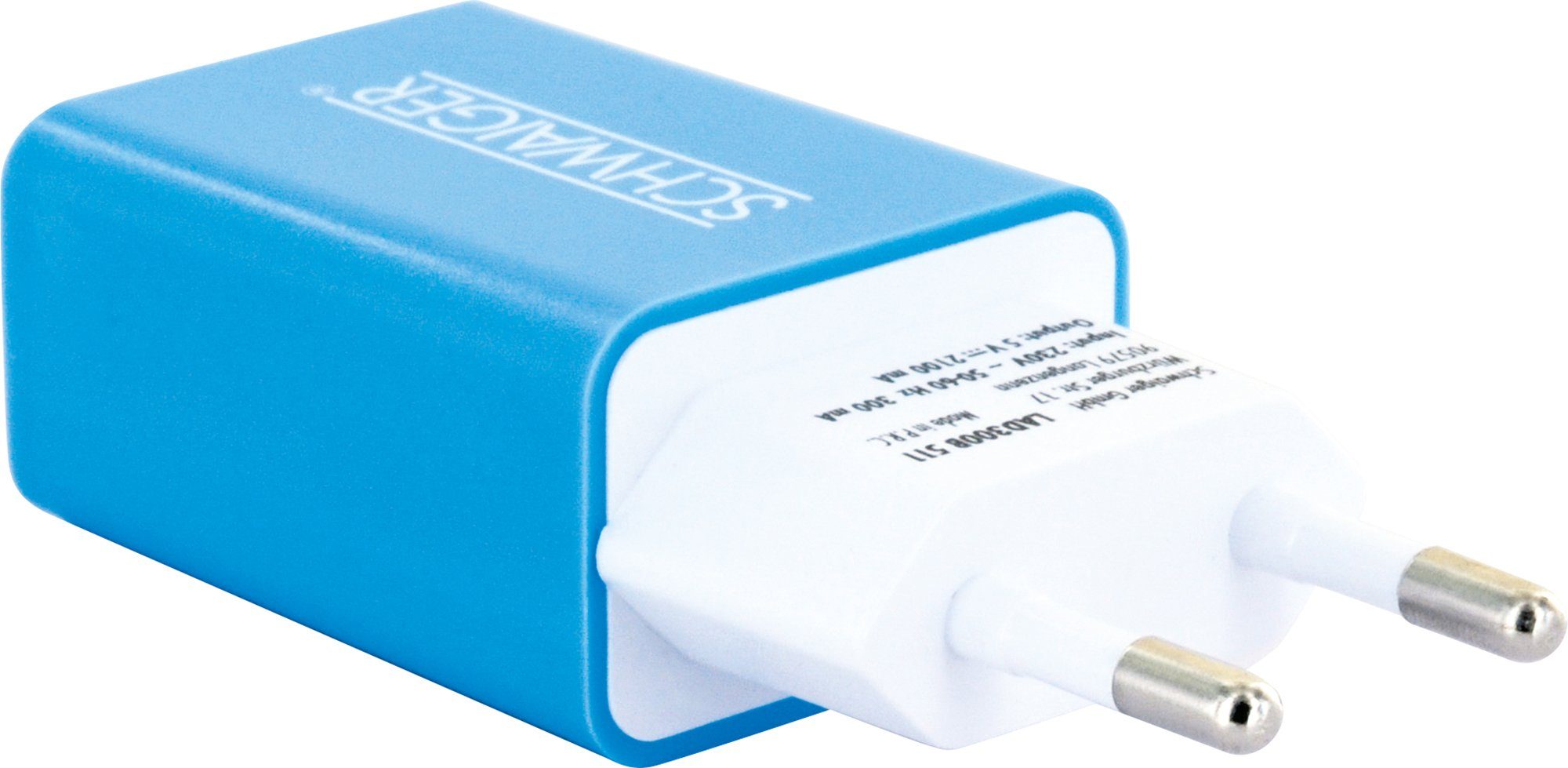 Schwaiger LAD300B 511 KFZ-Adapter Eurostecker zu USB 2.0 A Buchse, integriertes Multi-Schutz Sicherheitssystem