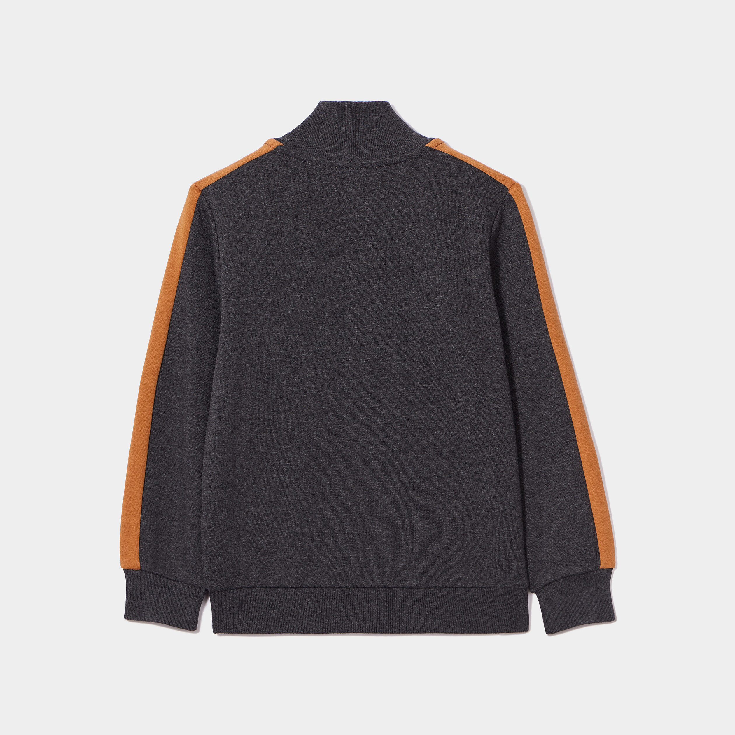 Sweat zippé col montant gris foncé garçon | La Halle
