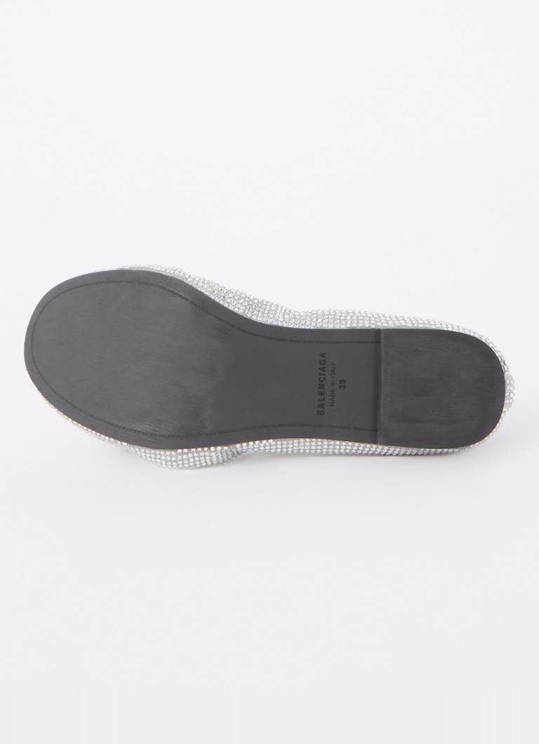 Balenciaga Leopold ballerina with rhinestones