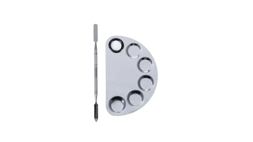 BODY&SOUL Masterpiece Make-up Mischpalette halbrund silber