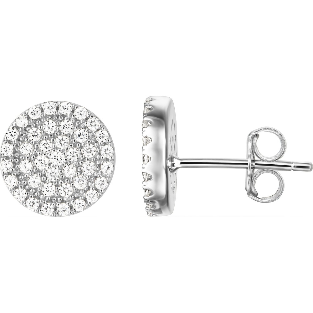 FAVS Boucles d'oreilles à fermoir à poussette 925 Argent Boucles d'oreilles