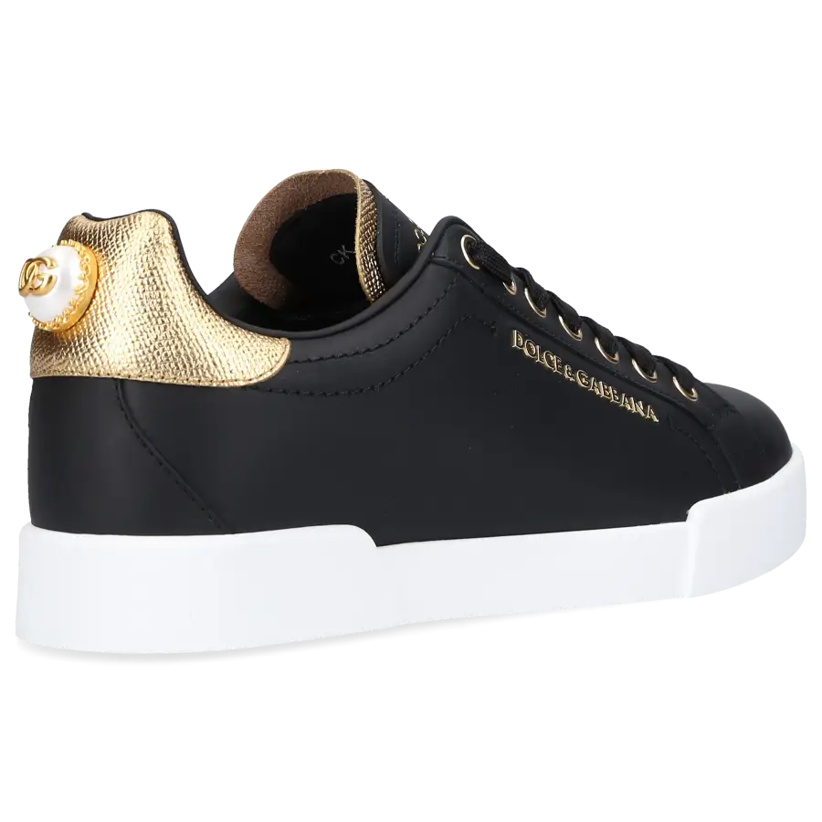 Dolce & Gabbana - Sneaker low PORTOFINO Nappaleder - schwarz