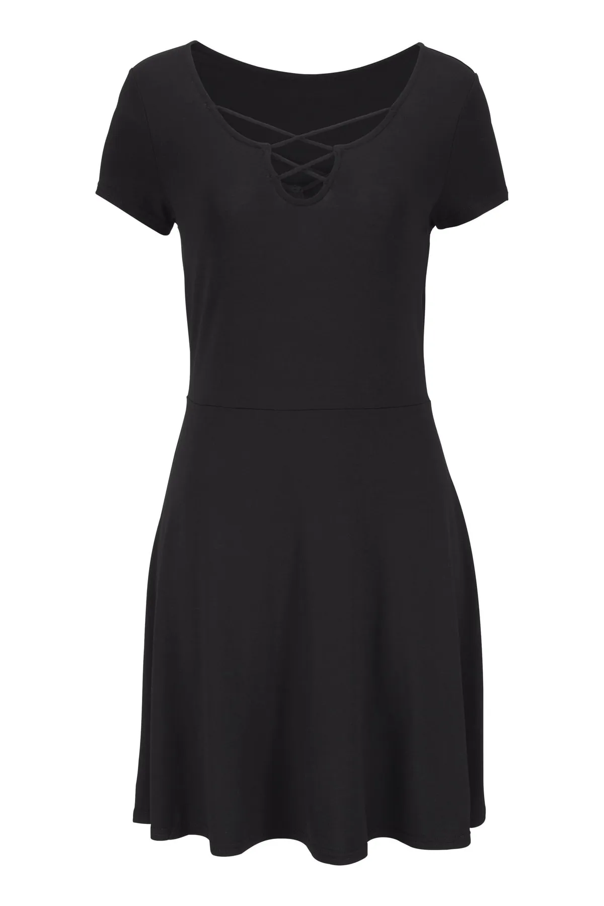 LASCANA  Kleid - Schwarz - Basic