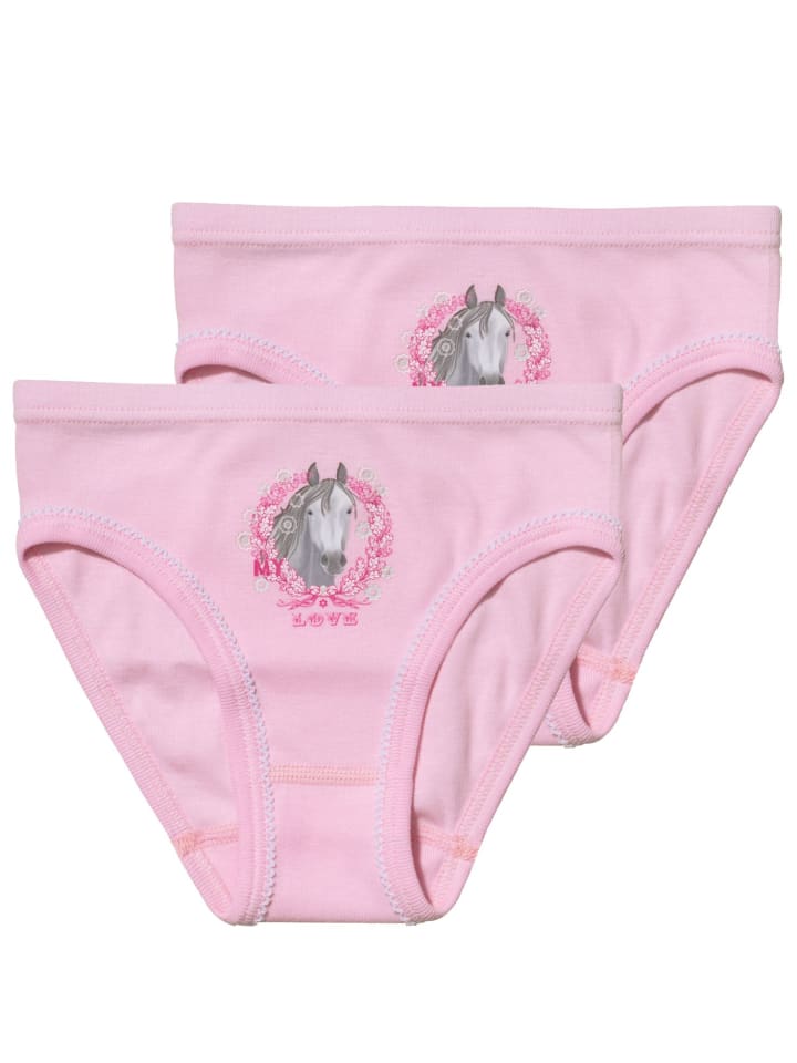 Sweety for Kids 2er-Set: Bikini-Slip in Hell-Rosa günstig kaufen