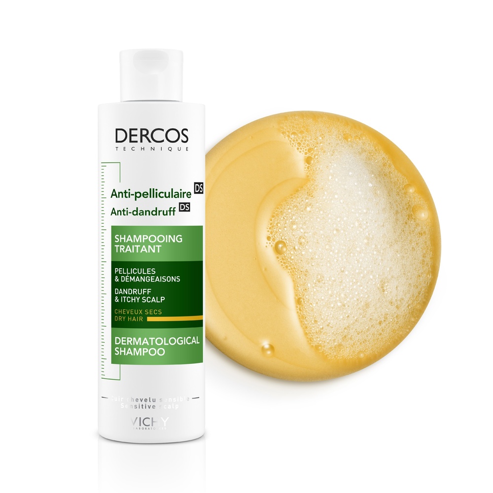 Vichy Dercos Technique Shampooing traitant pellicules & démangeaisons cheveux secs
