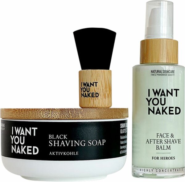 I Want You Naked Shaving Set Black Edition Körperpflegeset