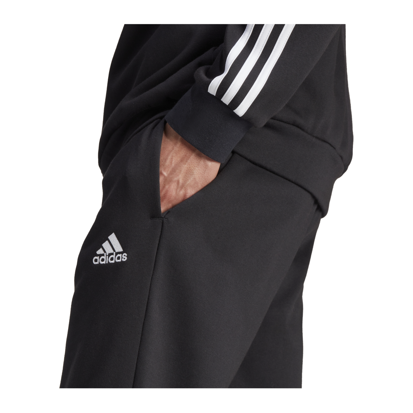 adidas Basic 3S Trainingsanzug Schwarz