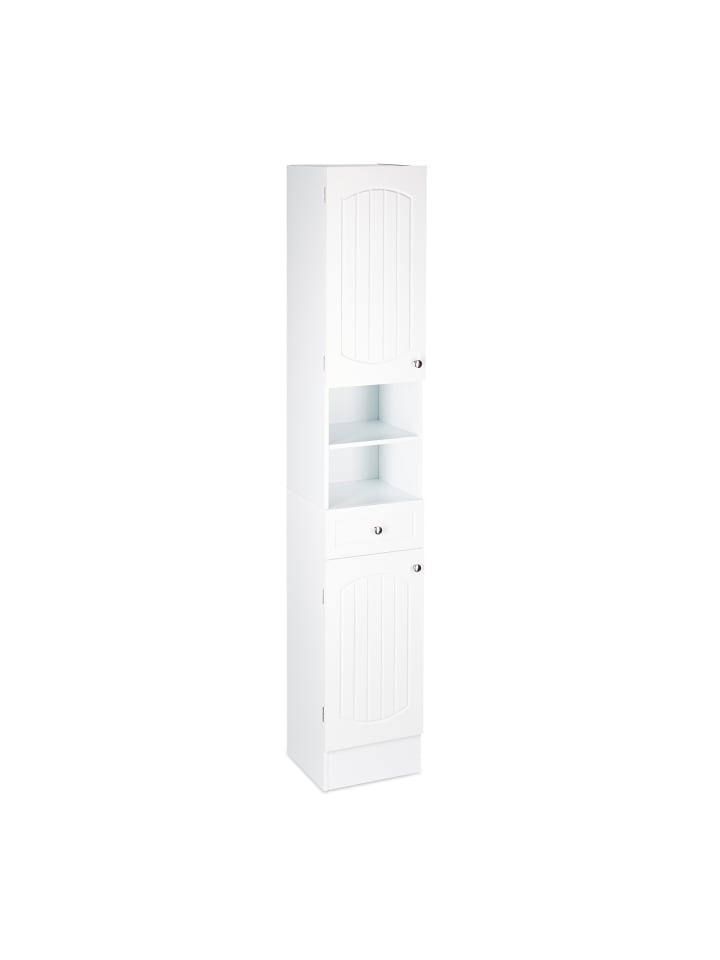 relaxdays Badhochschrank in Weiß - (B)30,5 x (H)173,5 x (T)32 cm günstig kaufen onesize