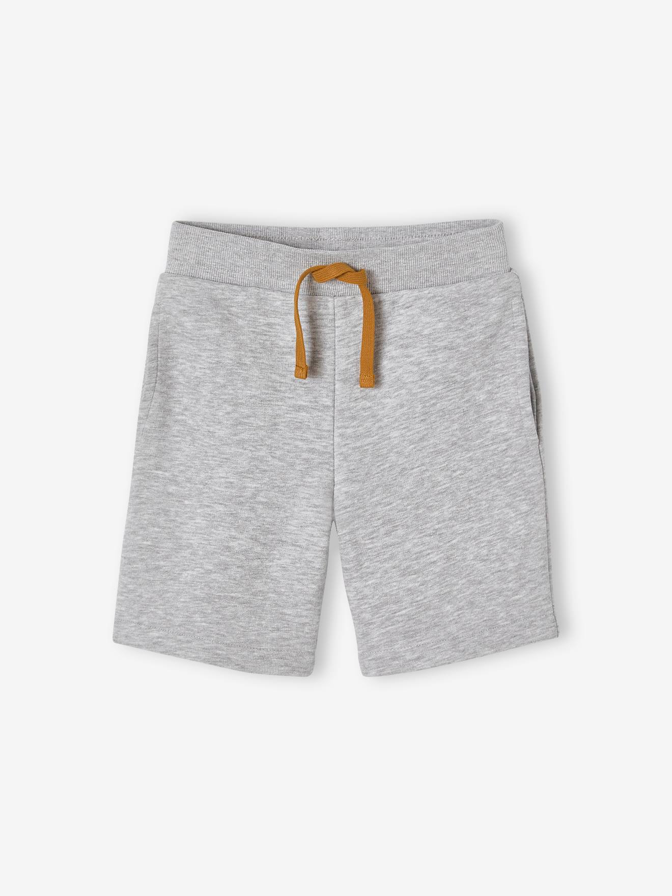 Ensemble sport garçon t-shirt + bermuda en molleton noix de pécan