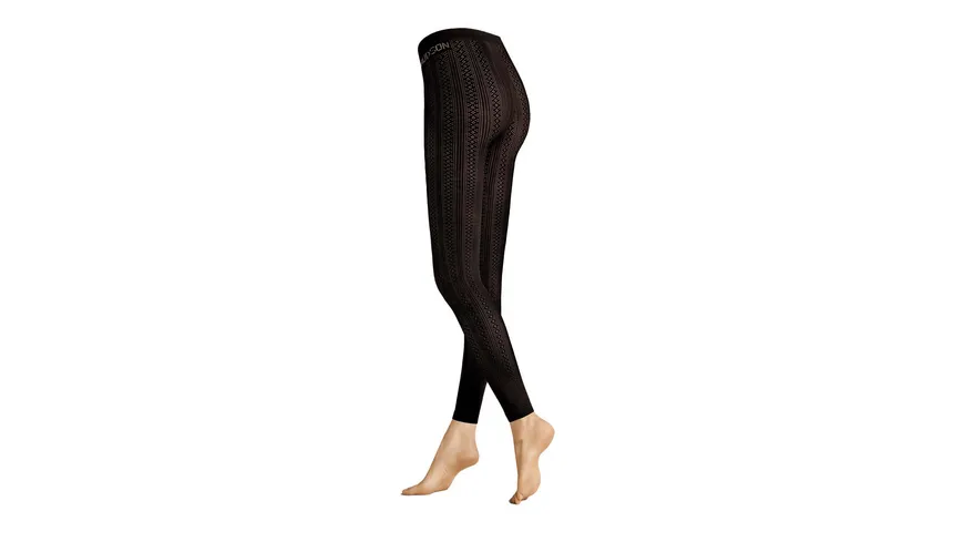 Hudson Damen Leggings Web Schwarz