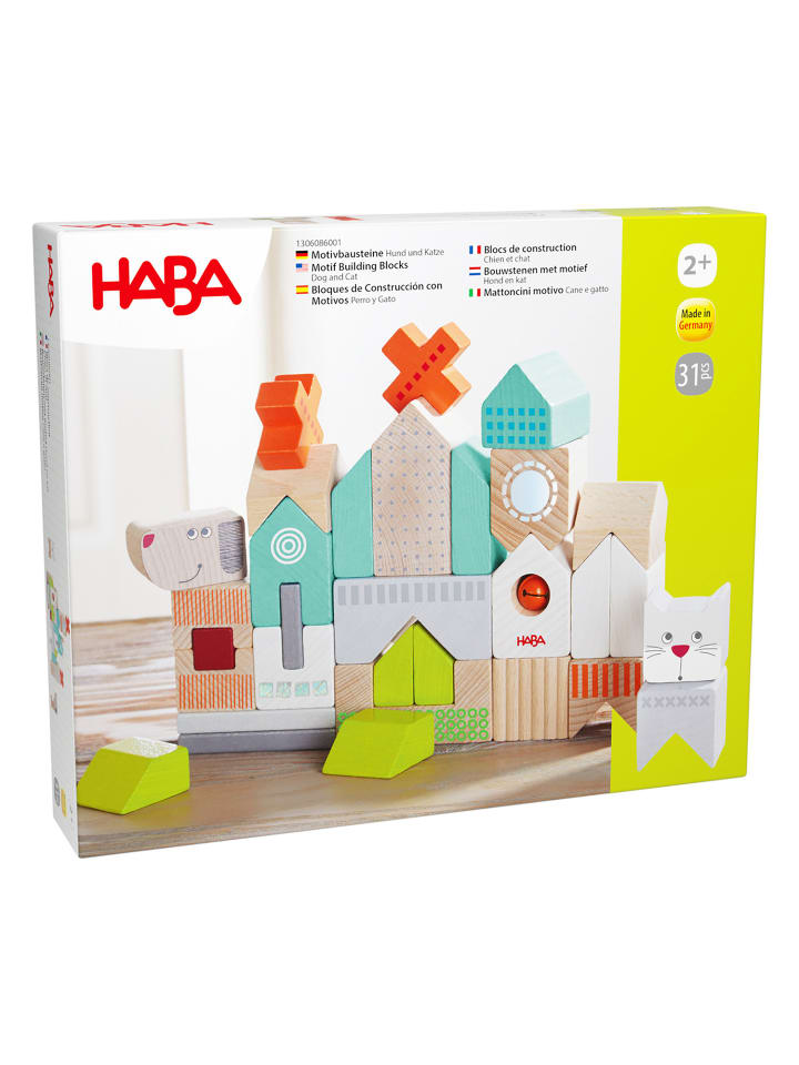 Haba Spielbausteine Bausteine Hund und Katze in mehrfarbig günstig kaufen onesize