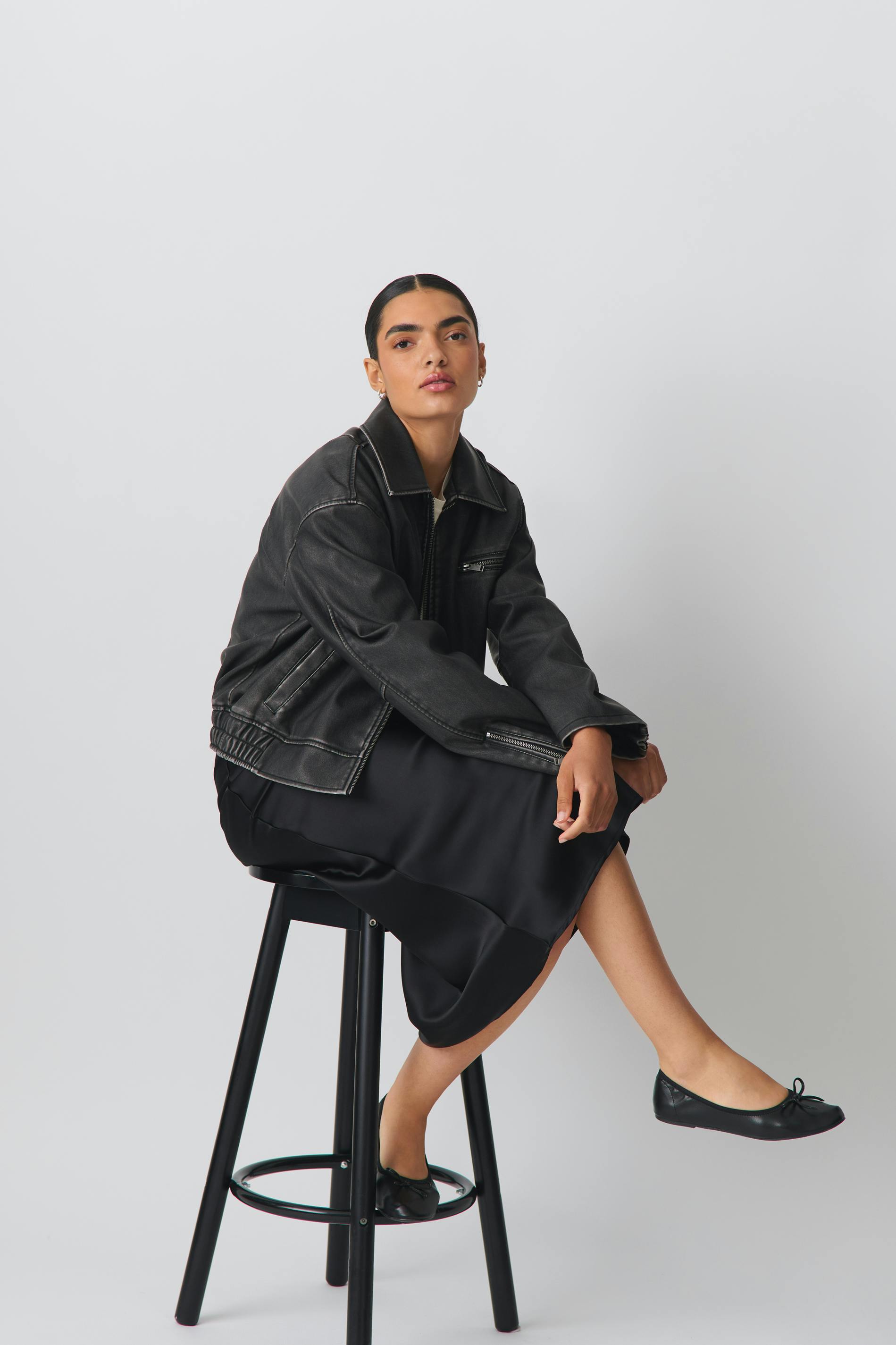 Pu bomber jacket