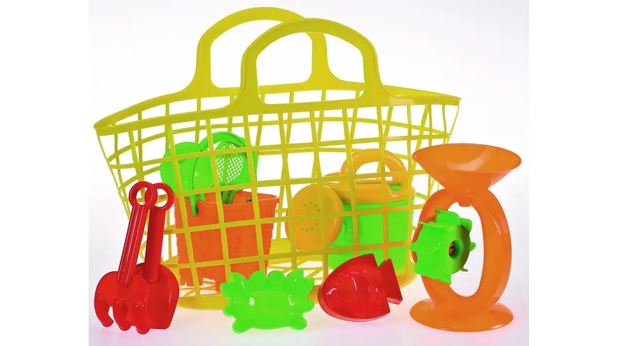 Müller - Toy Place - Sandset Korb, 1 Stück, sortiert