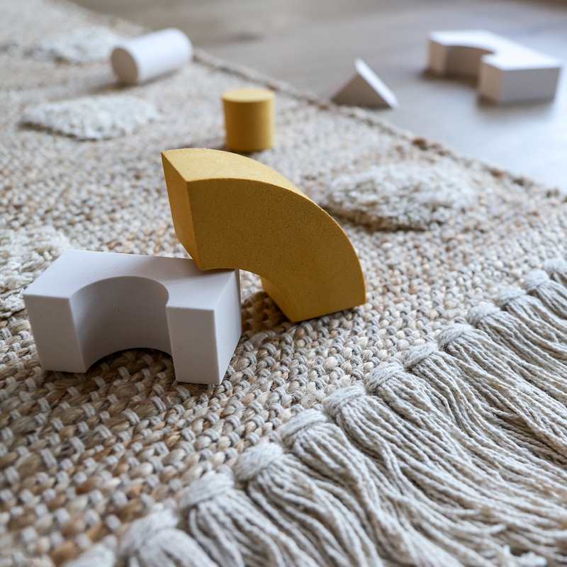 Tapis jute & coton 100x150cm NOP