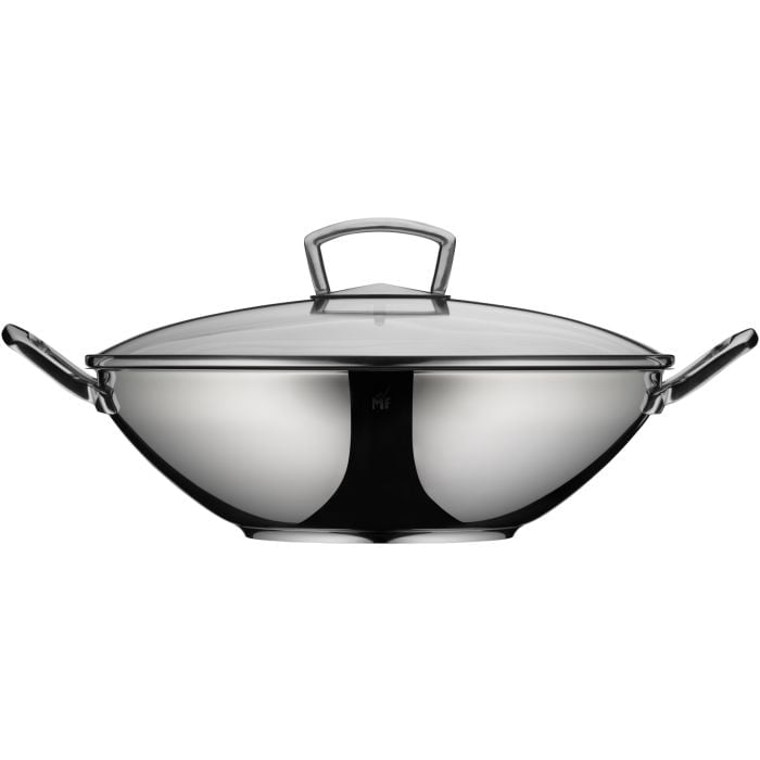 Wok mit Glasdeckel, 36 cm