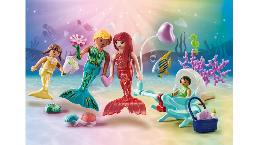 PLAYMOBIL 71469 - Princess Magic - Liebevolle Meerjungfrauenfamilie