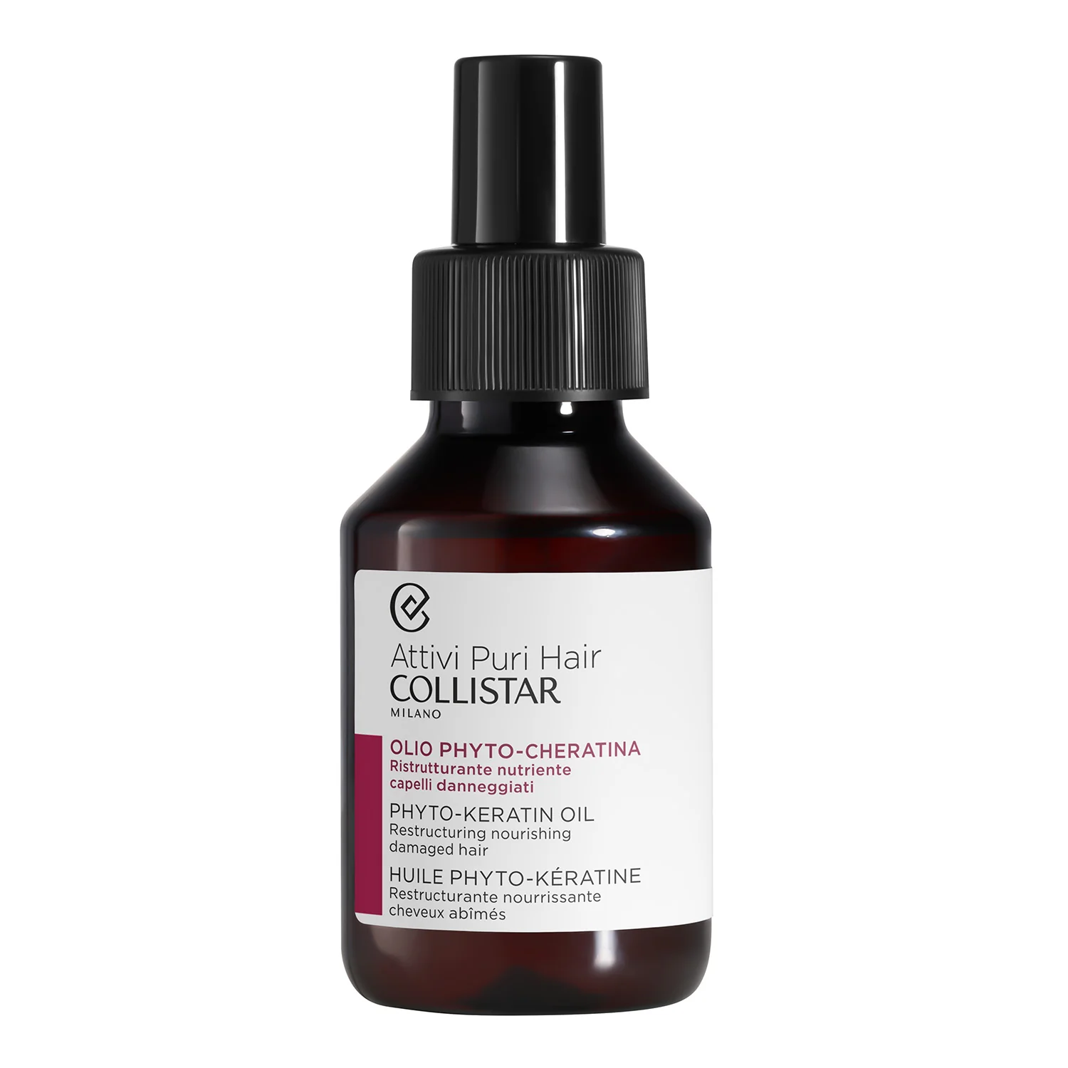 Aceite capilar Pure Actives con fitoqueratina - Aceite para el cabello, para peinar y dar el toque final al cabello.