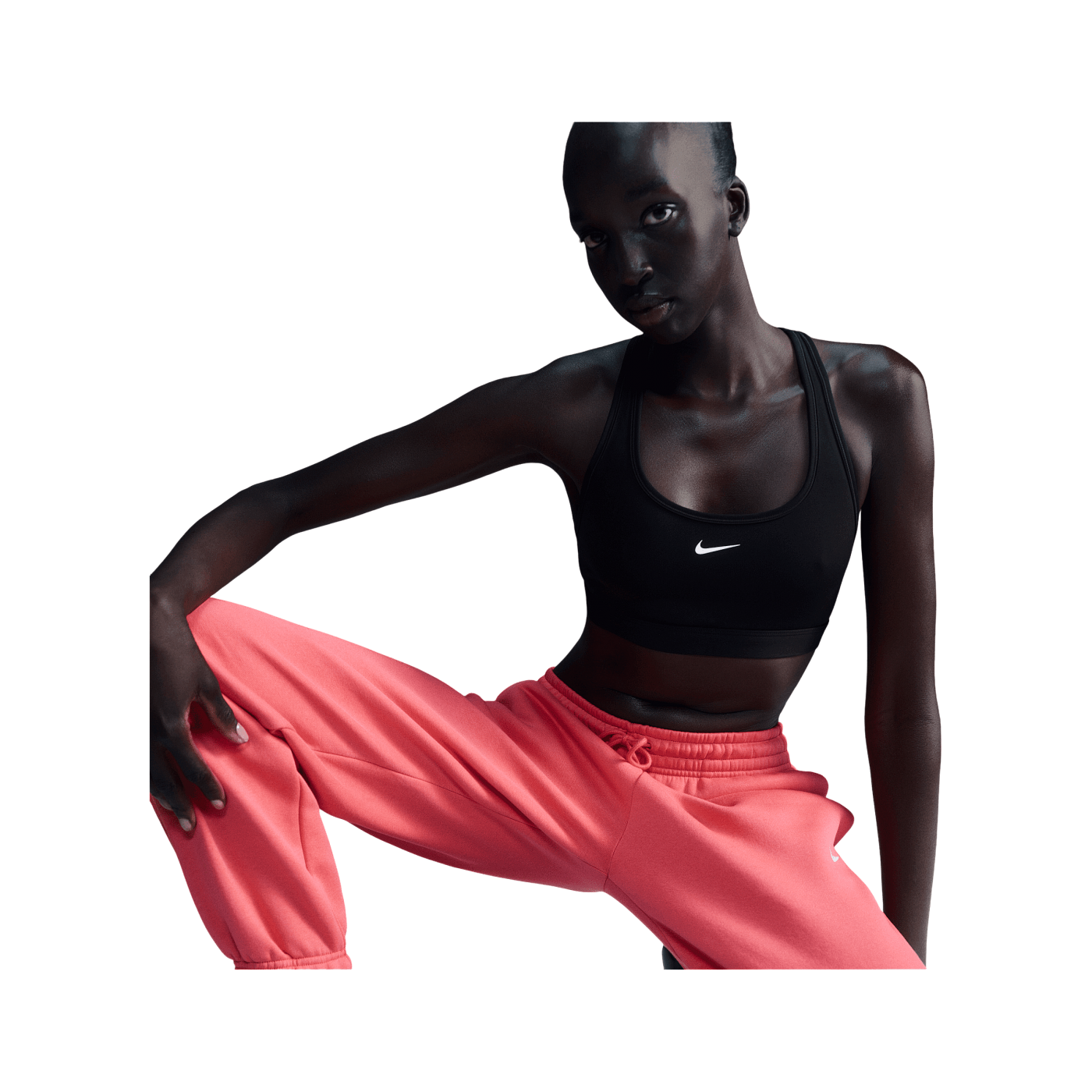 Nike Swoosh Light Support Bra Sport-BH Damen Schwarz Weiss F010