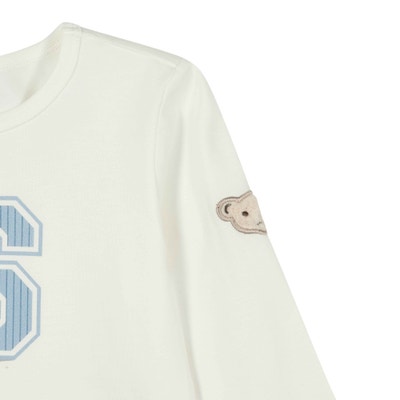 T-Shirt langarm, weiß für Jungs
