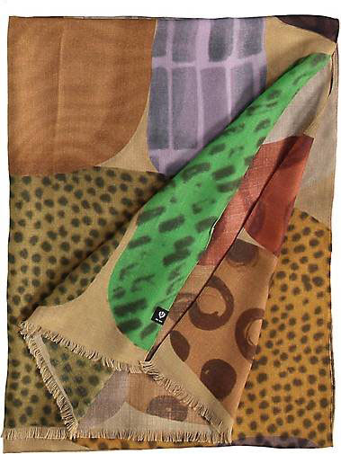 FRAAS Sustainability Edition - Schal mit buntem Kieselstein-Design - Made in Italy