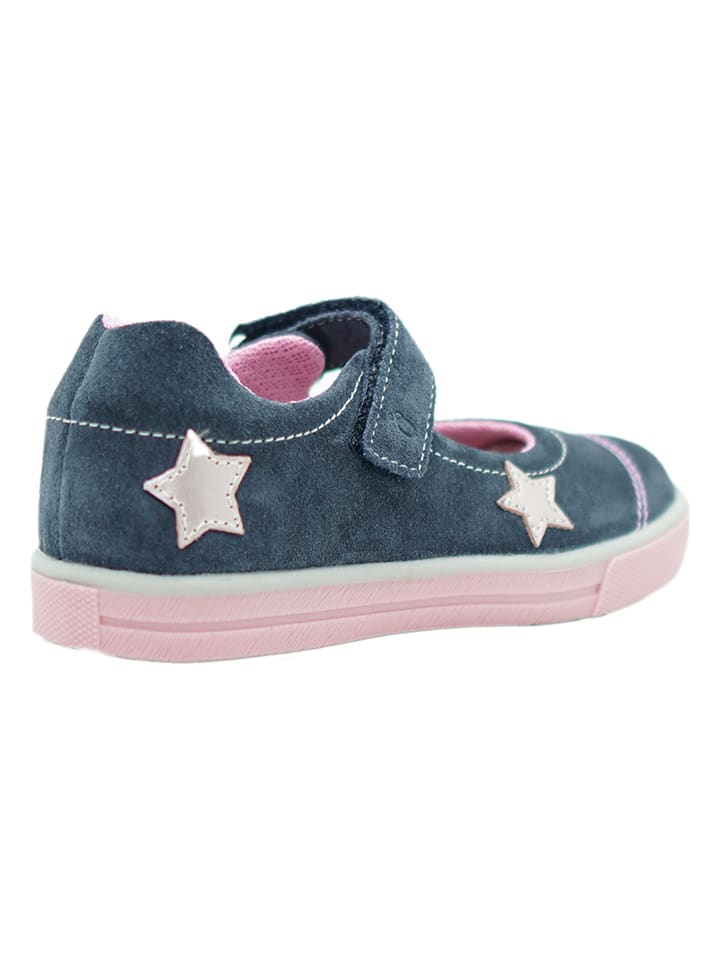 lamino Leder-Ballerinas in Dunkelblau günstig kaufen