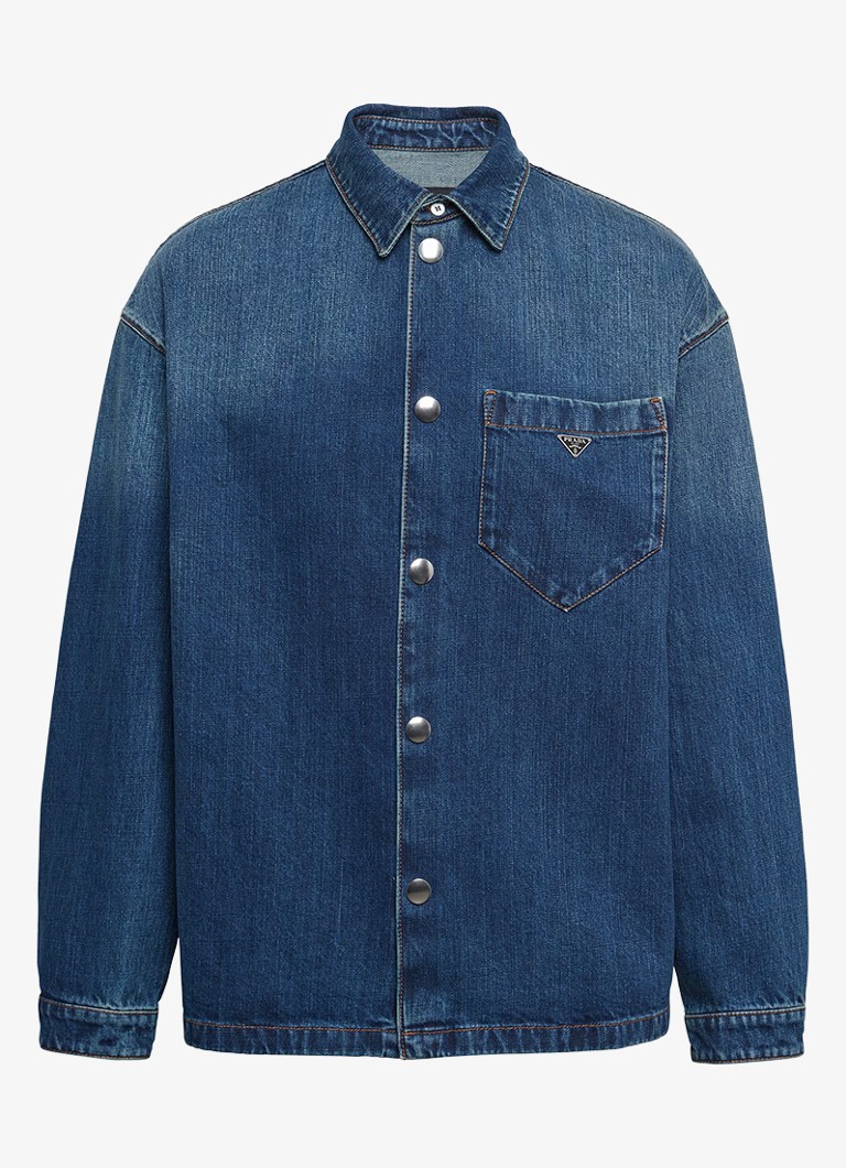Prada jeans srajca regular fit z žepom na prsih