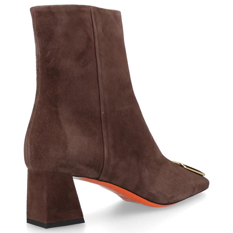 Santoni - Stiefeletten 70230 Veloursleder - braun