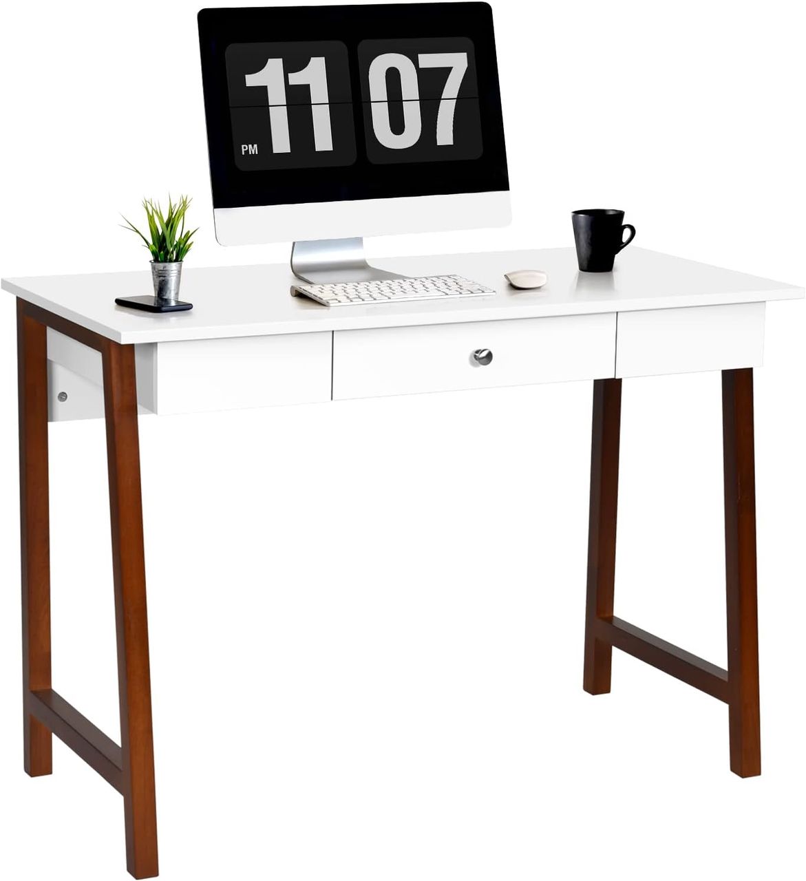 Costway COSTWAY Schreibtisch mit Schublade