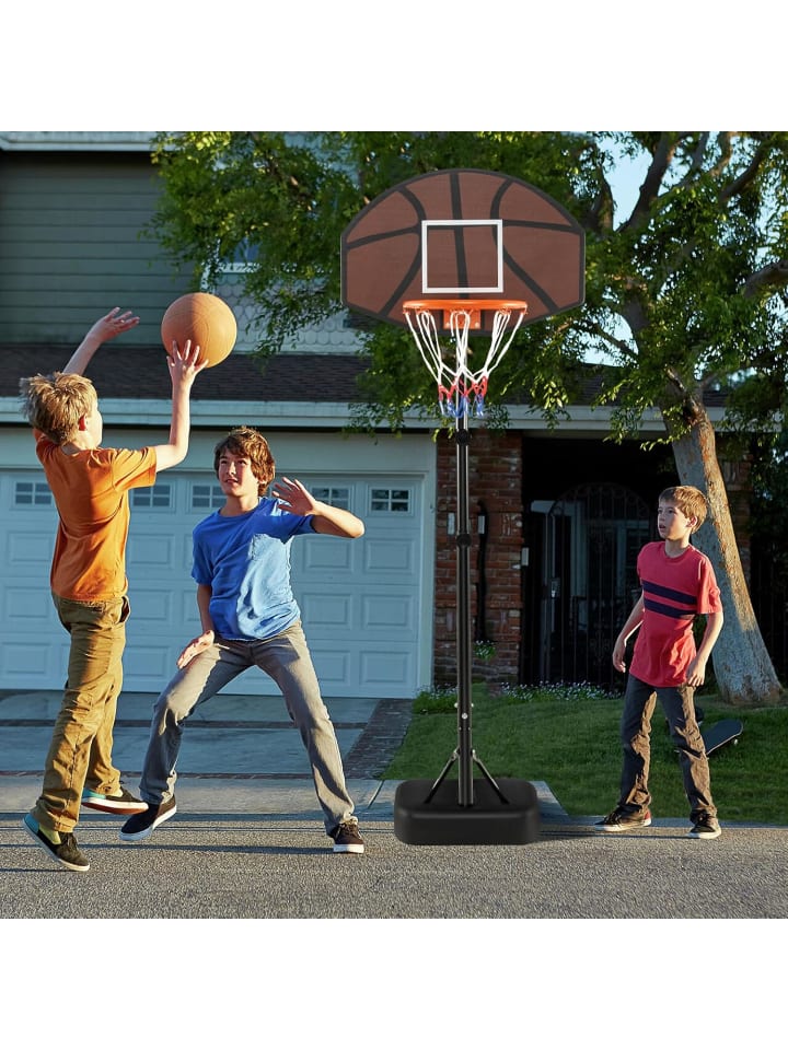COSTWAY Basketballkorbständer outdoor 172-200cm in Schwarz günstig kaufen onesize
