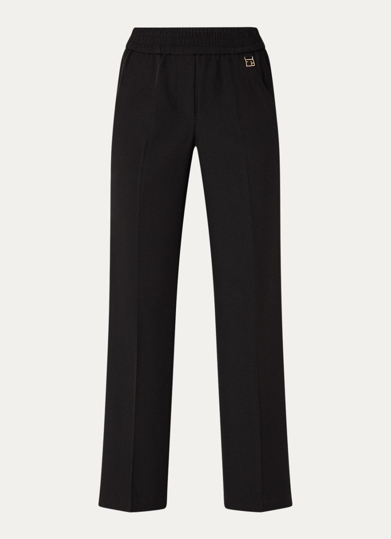 Pantaloni Flora de la Fifth House, cu croială dreaptă, talie medie și talie elastică.