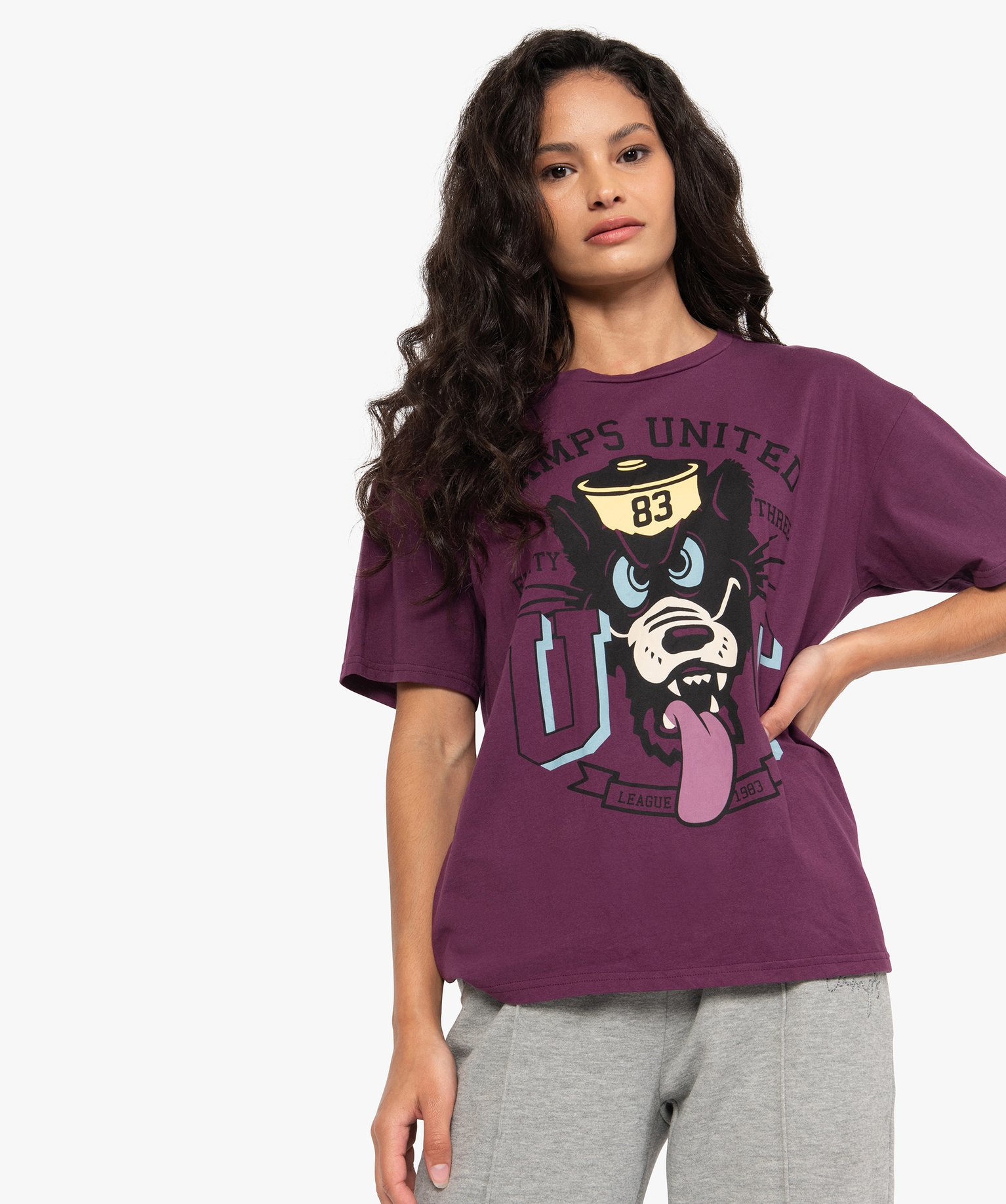 Tee-shirt femme ample à manches courtes et motif XXL - CAMPS | GEMO