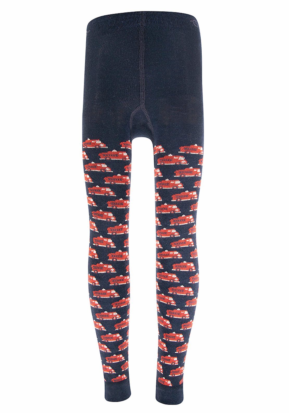 Ewers Strickstrumpfhose Ewers Jungen Leggings Feuerwehr navy blau 90 DEN (1 St)
