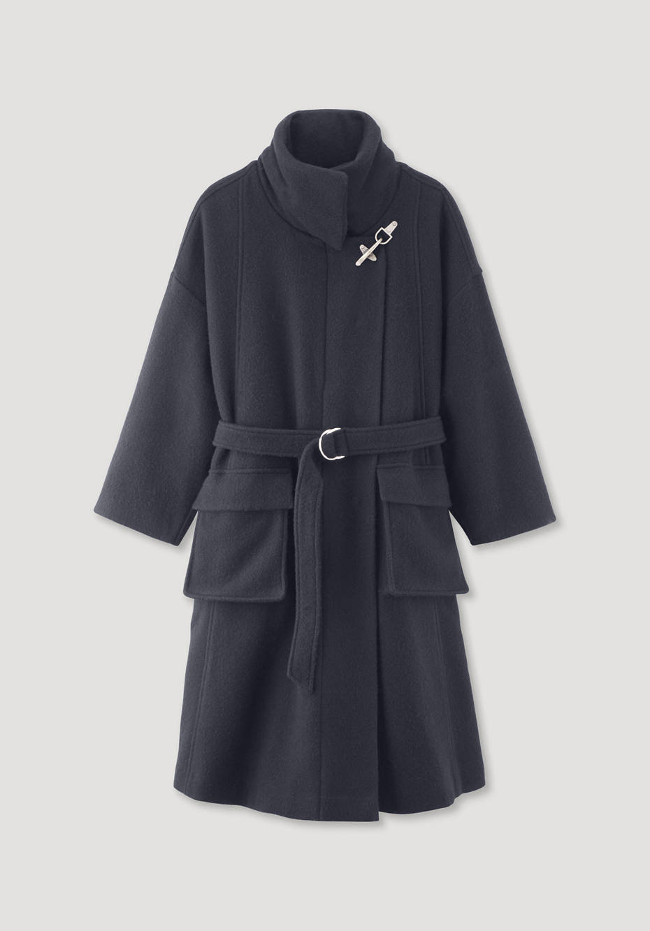 WUNDERKIND X HESSNATUR Mantel aus reiner Bio-Merinowolle