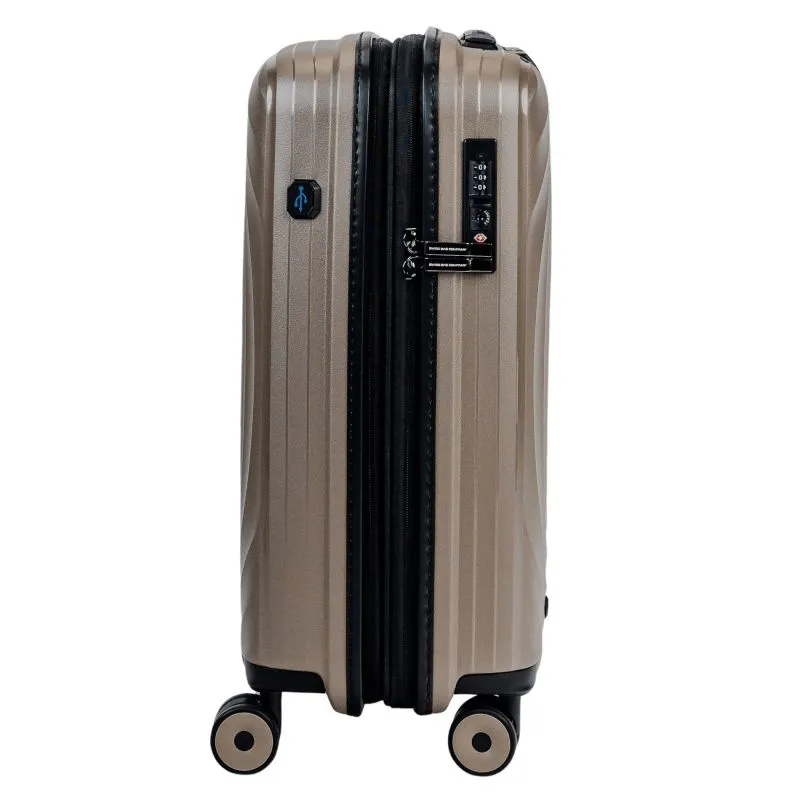 Swiss Bags Echo Handgepäckstrolley S (55 cm) Erweiterbar - Champagne