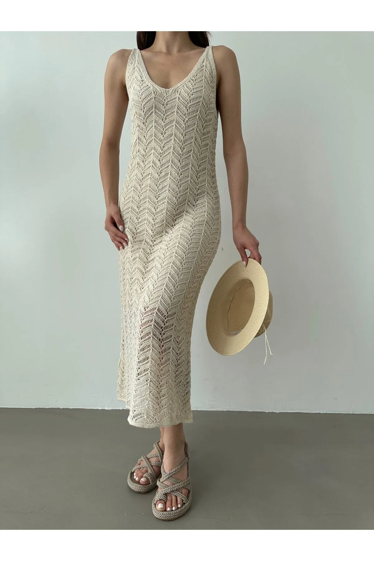 BEJNA  Kleid - Beige - A-Linie