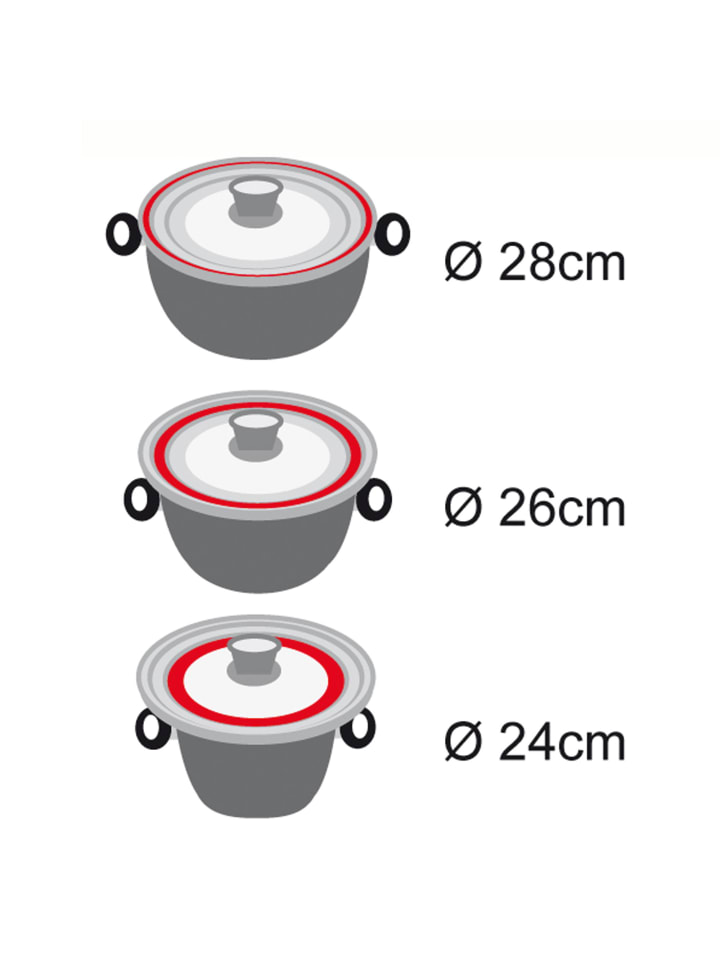 Stoneline Universal Glasdeckel Set mit Aroma-Funktion in Grau günstig kaufen onesize