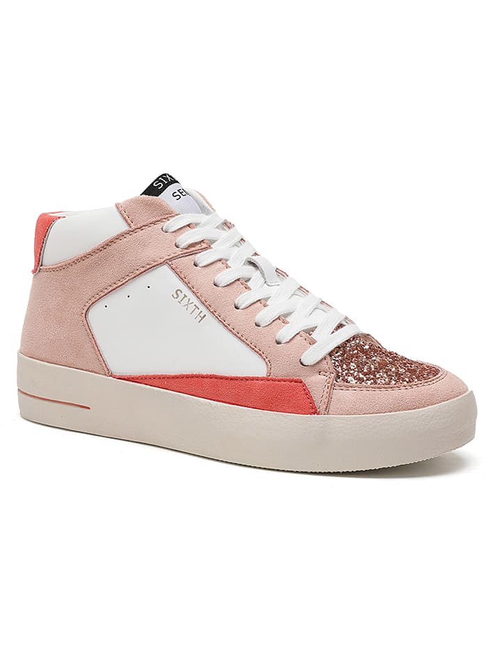 Sixth Sens Sneakers in Weiß/ Rosa/ Pink günstig kaufen